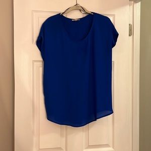 Pleione Size Medium Blue Blouse